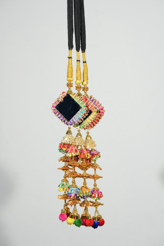 Festive Multi Colour Mirror Charm Paranda