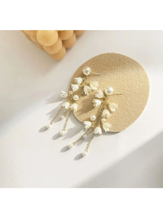 Blooming Pearl Bell Earrings