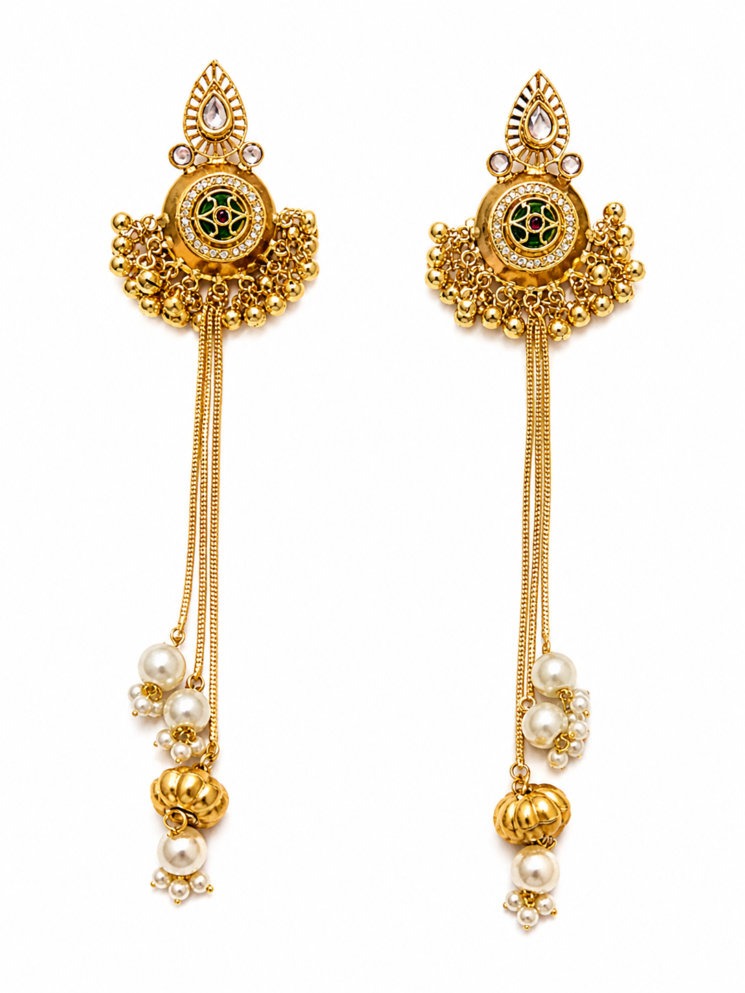 Ziya Hanging Ghungroo Earrings