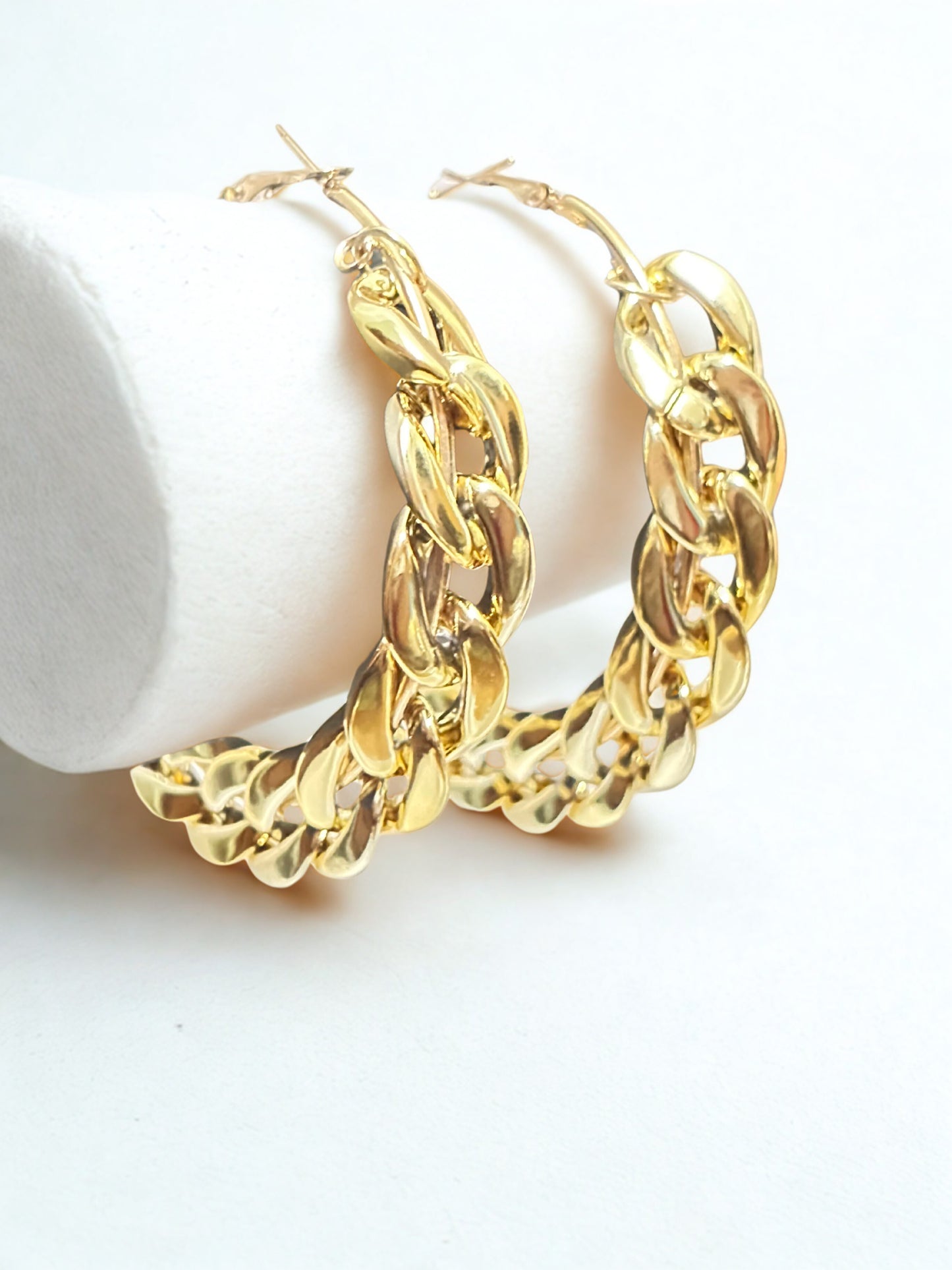 Chunky Chain Hoops