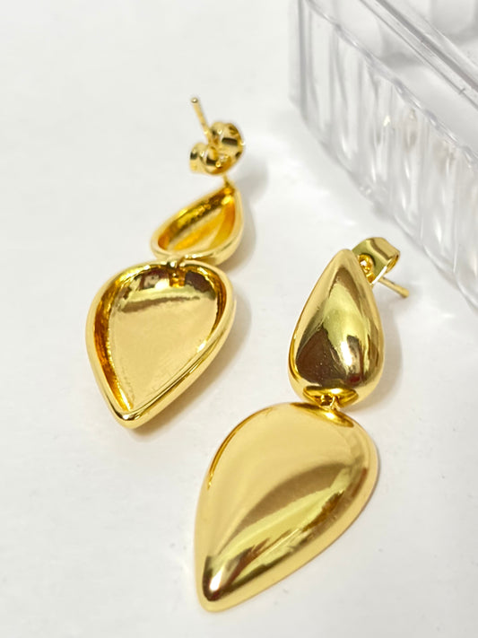 Golden Dew Drop Earrings