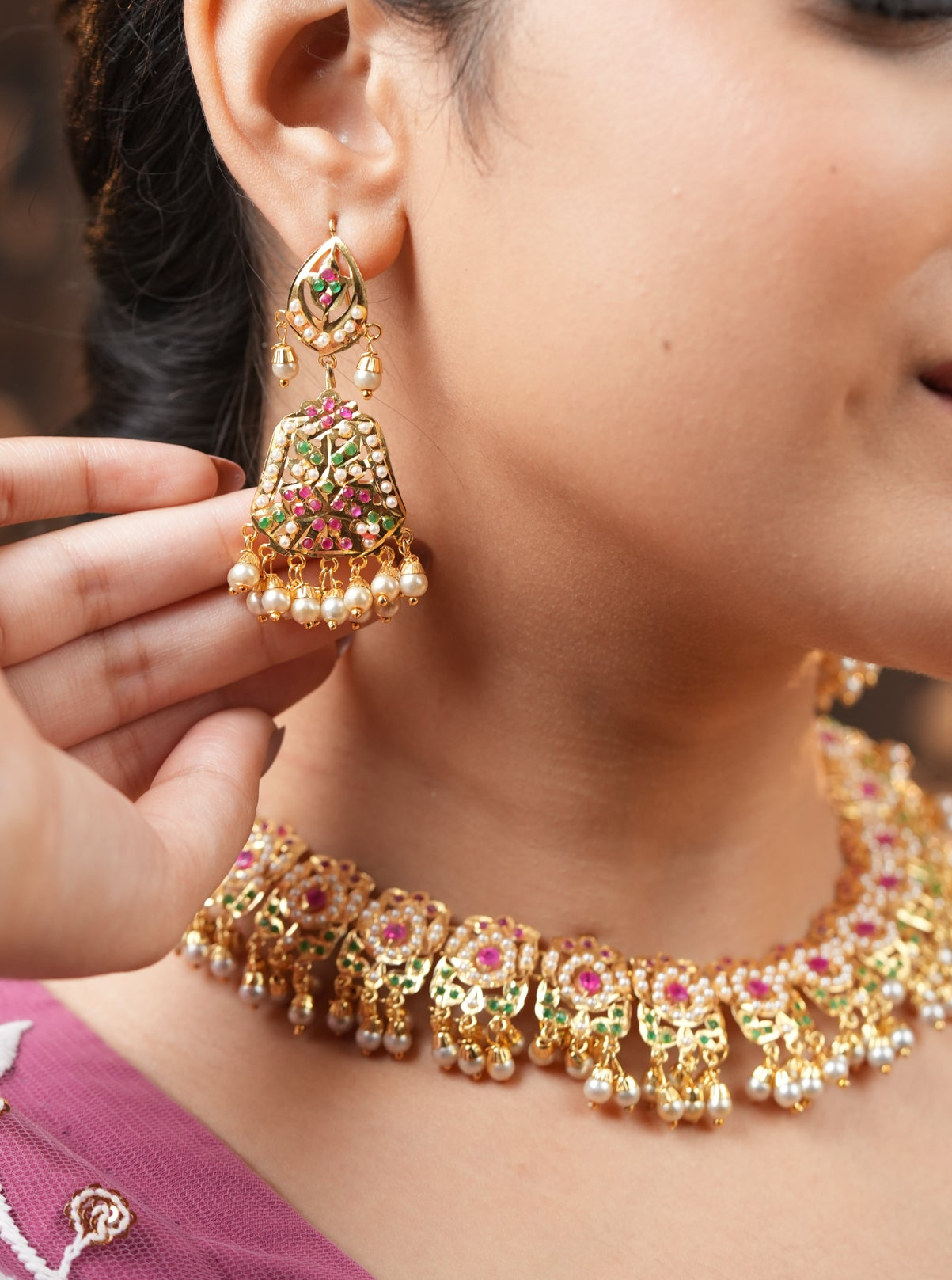 Rose Glow Punjabi Set