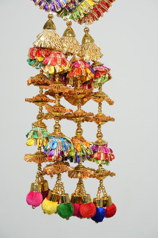 Festive Multi Colour Mirror Charm Paranda