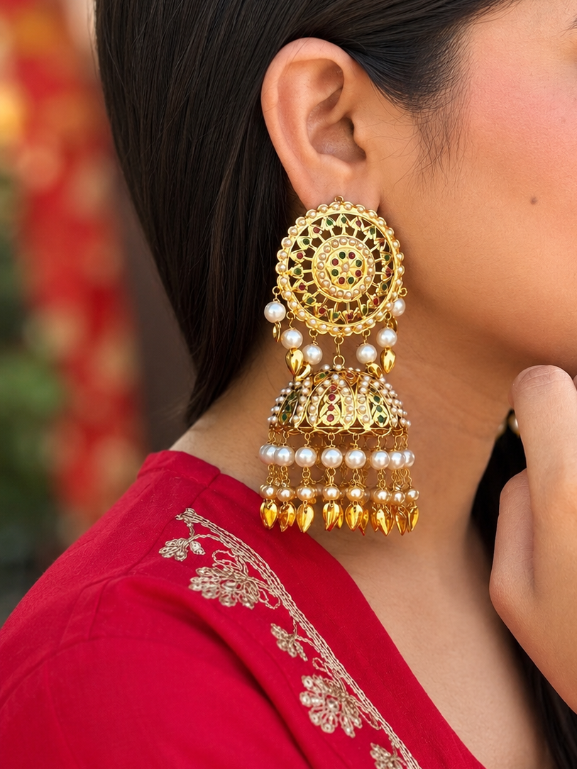 Ziya Handmade Punjabi Jhumkas