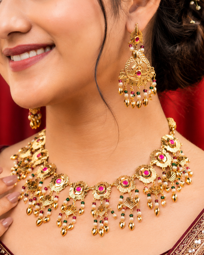 Royal Ruby Essence Punjabi Set
