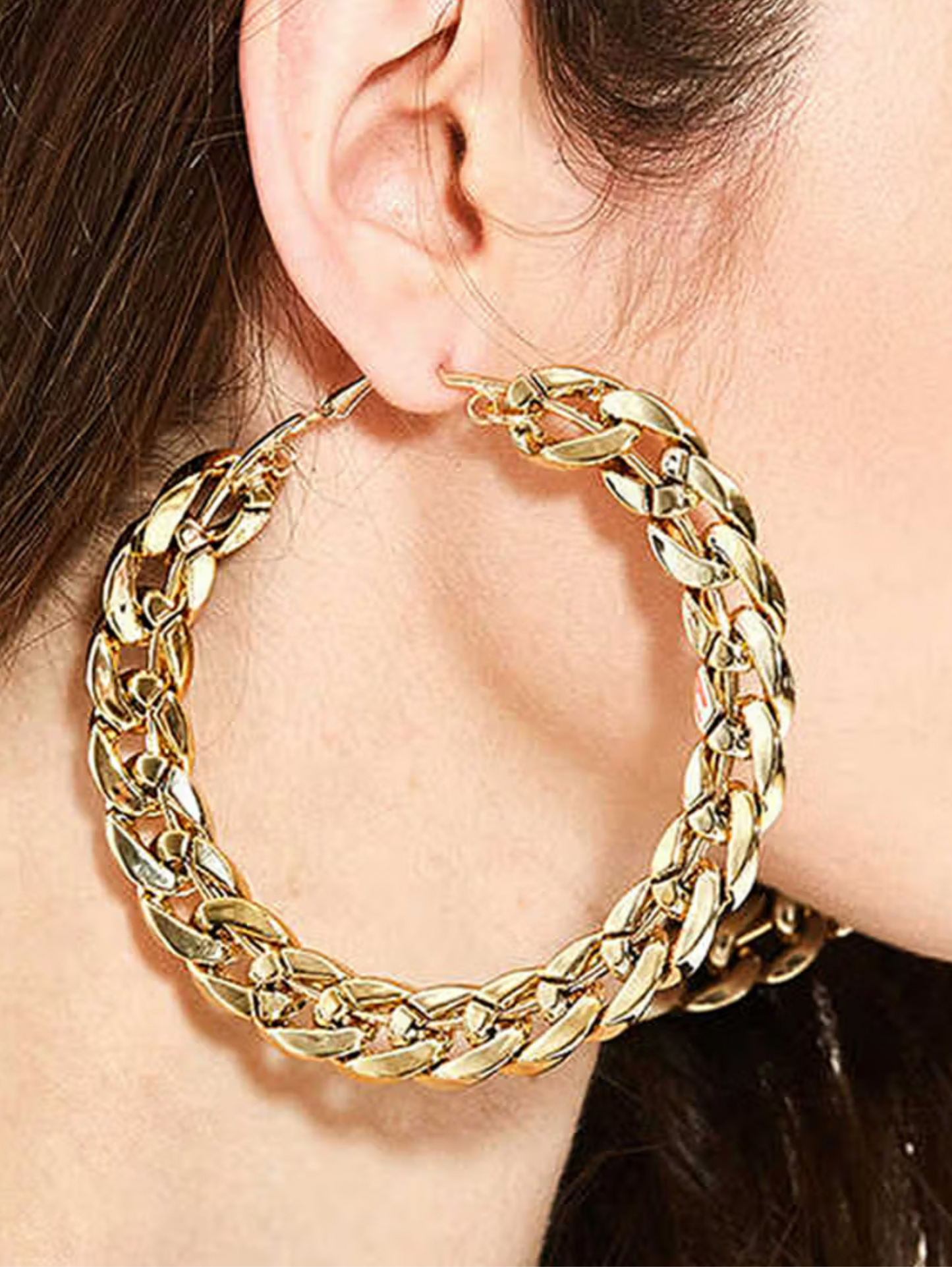 Chunky Chain Hoops