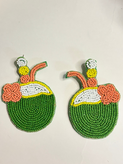 Coconut Charm Earrings