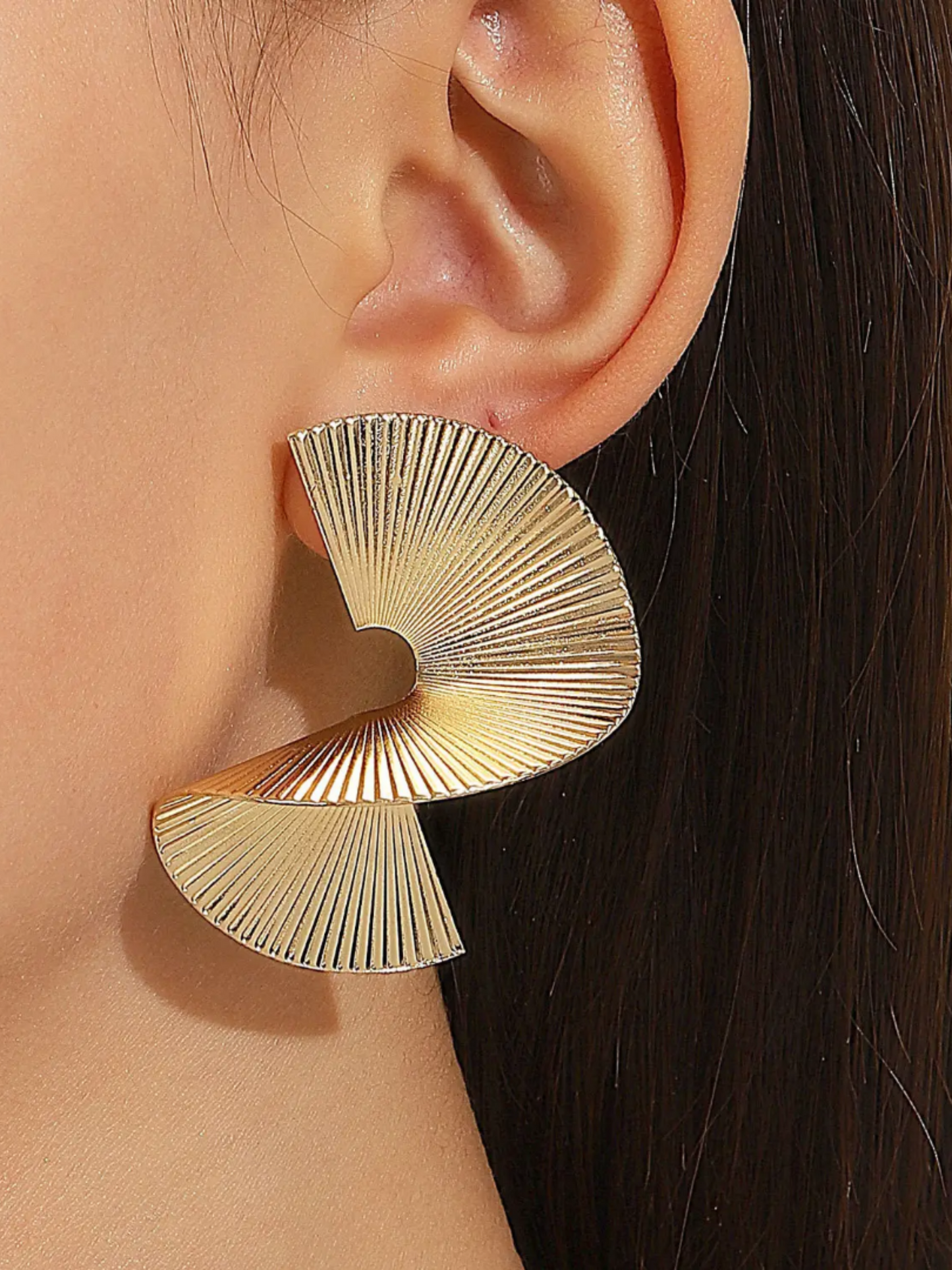 Stylish twisted earrings