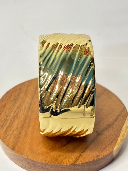 Noora Zaria 18K Gold-Plated Anti-Tarnish Textured Bracelet